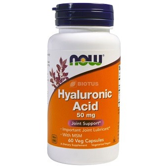 NOW Hyaluronic Acid 50 mg + MSM 60 vcaps