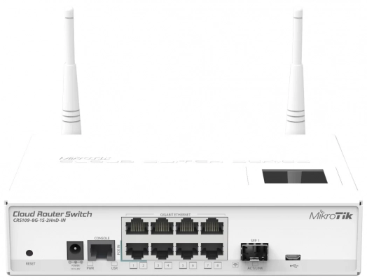 Коммутатор MikroTik RouterBoard CRS109-8G-1S-2HnD-IN