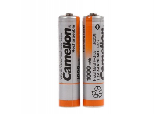 Аккумулятор AAA - Camelion 1.2V 1000mAh Ni-Mh BL-2 NH-AAA1000BP2 (2 штуки) 6182