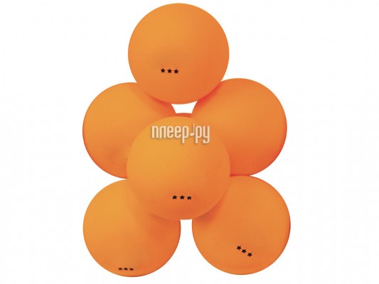 Мячи для настольного тенниса Atemi 3 6шт Orange ATB301