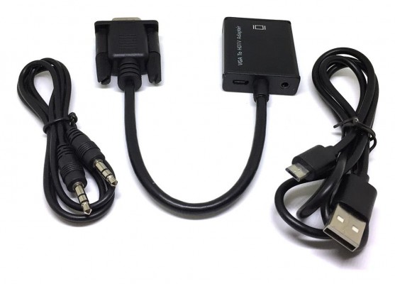 Цифровой конвертер Espada VGA + Jack 3.5mm to HDMI HCV0201