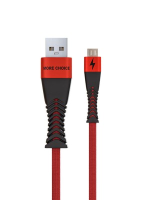 Аксессуар More Choice K41Sm Smart USB 3.0A  - microUSB 1m Red-Black 4627151192239