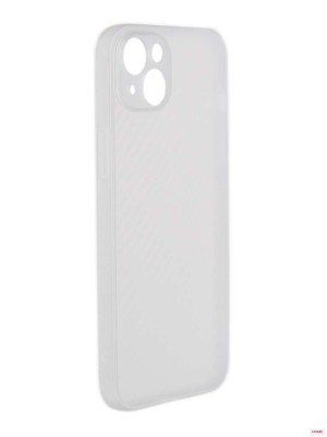 Чехол Broscorp для APPLE iPhone 14 Plus Carbon Silicone White IP14PLUS-CARBONE-WHITE