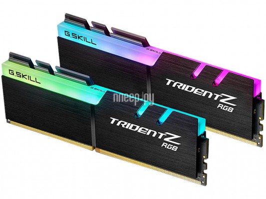 Модуль памяти G.Skill Trident Z RGB DDR4 DIMM 3200MHz PC4-25600 CL14 - 16Gb KIT (2x8Gb) F4-3200C14D-16GTZR