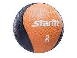 Медбол Starfit Pro GB-702 18.8cm Orange-Black УТ-00007299