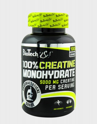 BioTech USA 100% Creatine Monohydrate 100 гр банка