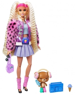 Кукла Mattel Barbie Extra Блондинка с хвостиками GYJ77