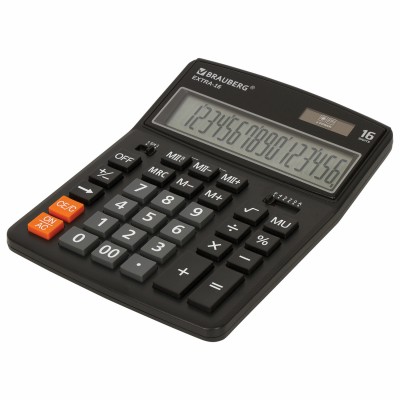 Калькулятор Brauberg Extra-16-BK 250475