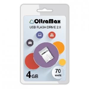 USB Flash Drive  4Gb - OltraMax 70 White OM-4GB-70-White