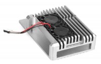 Корпус Qumo RS009 для Raspberry Pi 4 Aluminum Case with Fans Silver