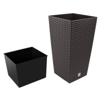 Кашпо Prosperplast Rato Square DRTS400-440U Wenge