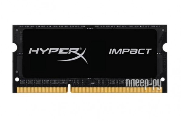 Модуль памяти HyperX Impact DDR3L SO-DIMM 1600MHz PC3-12800 CL9 - 8Gb HX316LS9IB/8
