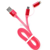 Аксессуар Gembird Cablexpert USB AM/microBM 5P to iPhone Lightning 1m Pink CC-mAPUSB2pk1m