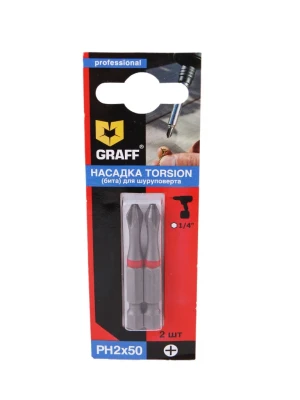 Бита Graff Torsion PH2x50mm 2шт 500250