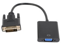 Аксессуар Gembird Cablexpert DVI-D - VGA 25M/15F Digital 0.2m Black A-DVID-VGAF-01
