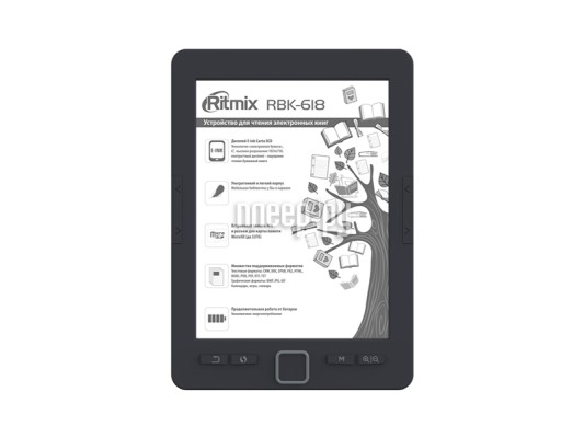 Электронная книга Ritmix RBK-618
