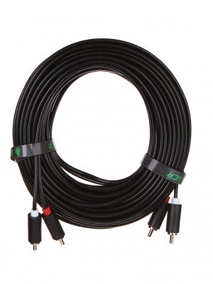 Аксессуар GCR 2xRCA - 2xRCA 15.0m Black GCR-53112