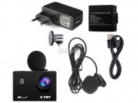 Экшн-камера X-TRY XTC185 EMR Battery + СЗУ 4K WiFi