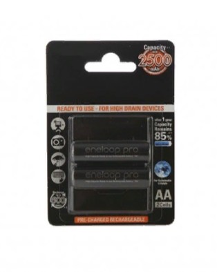 Аккумулятор AA - Panasonic Eneloop Pro 2500 mAh (2 штуки) BK-3HCDE/2BE