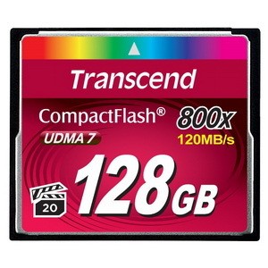 Карта памяти 128Gb - Transcend 800x Ultra Speed - Compact Flash TS128GCF800 (Оригинальная!)