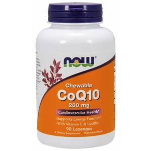 NOW CoQ10 200 mg + Vit E 90 loz