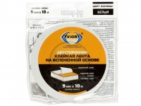 Клейкая лента Aviora Двусторонняя на вспененной основе 9mm x 10m 302-013