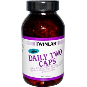 Twinlab Daily Two 180 caps W/ IRON