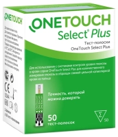 Тест-полоски OneTouch Select Plus 50шт
