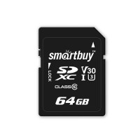 Карта памяти 64Gb - Smartbuy SDXC Class 10 U3 SB64GBSDXC10U3 (Оригинальная!)