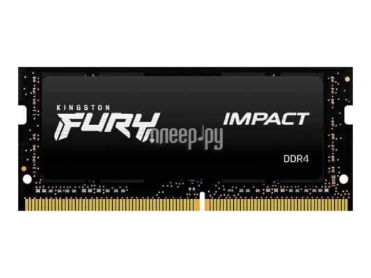 Модуль памяти Kingston Fury Impact DDR4 SO-DIMM 3200MHz PC25600 CL20 - 32Gb KF432S20IB/32