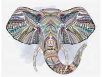 Картина по номерам Остров Сокровищ Этнический слон 40х50cm 663348