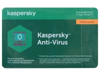 Программное обеспечение Kaspersky Anti-Virus Russian 2-Desktop 1 year Renewal Card KL1171ROBFR