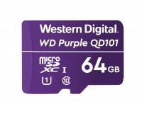 Карта памяти 64Gb - Western Digital Purple microSDXC Class 10 UHS-I U1 WDD064G1P0C (Оригинальная!)