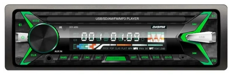 Автомагнитола Digma DCR-400G