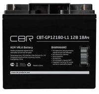 Аккумулятор для ИБП CBR VRLA CBT-GP12180-L1 12V 18Ah клеммы L1 под болт М5 с гайкой 1805049
