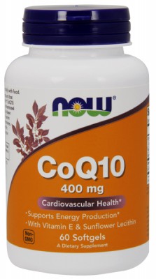NOW CoQ10 400 mg 60 softgels
