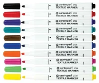 Маркер Centropen Textile Marker 1.8mm 10 цветов 5 2739 1001