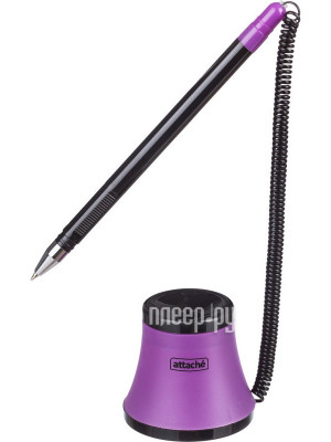 Ручка шариковая Attache Unity корпус Purple-Black, стержень Blue 1094724