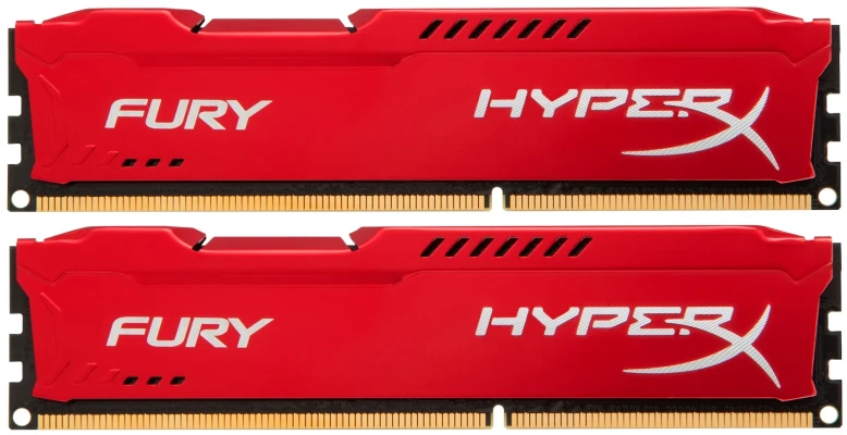 Модуль памяти HyperX Fury Red Series DDR3 DIMM 1600MHz PC3-12800 CL10 - 16Gb KIT (2x8Gb) HX316C10FRK2/16