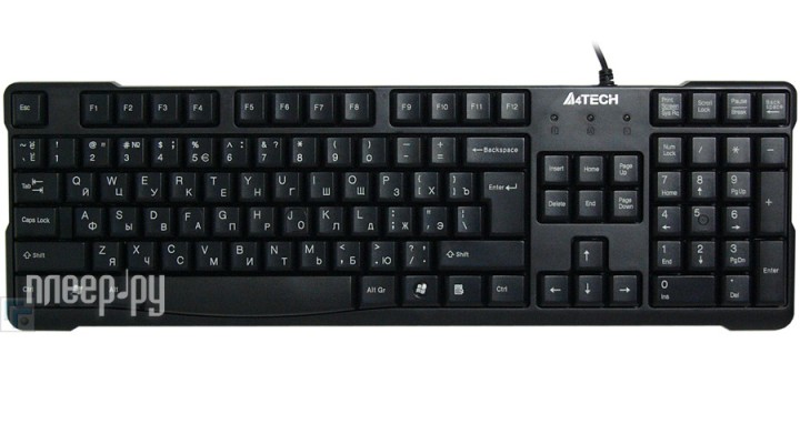 Клавиатура A4Tech KR-750 Black USB