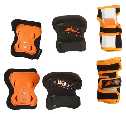 Комплект защиты Защита роликовая Start Up Dream S Black-Orange
