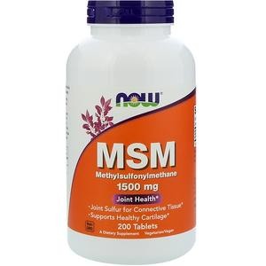 NOW M.S.M 1500 mg 200 tabs