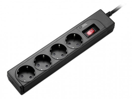Сетевой фильтр APC Essential 4 Sockets 1m Black P43B-RS