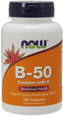 NOW B-50 W/250 mg Vit-C 100 caps