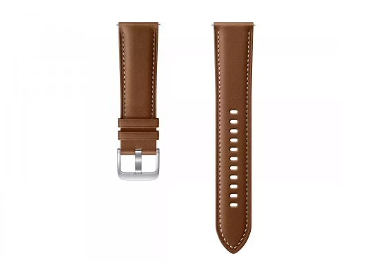 Аксессуар Ремешок для Samsung Galaxy Watch 3 45mm / Watch 46mm Stitch Leather Band Brown ET-SLR84LAEGRU