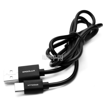 Аксессуар Ergolux Промо USB - Type-C 2А 1m Black ELX-CDC02P-C02