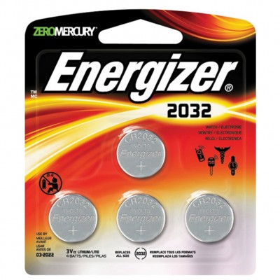 Батарейка CR2032 - Energizer Lithium CR2032 3V (4 штуки) E300830102 / 24997