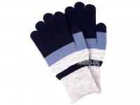 Теплые перчатки для сенсорных дисплеев Territory 0618 Grey-Blue