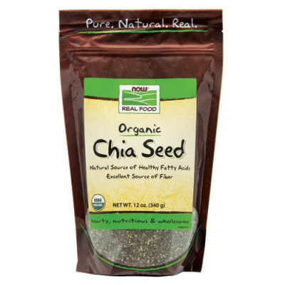 NOW Black Chia Seeds Organic 12 oz