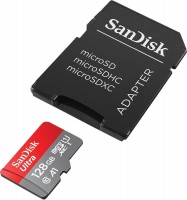 Карта памяти 128Gb - SanDisk Ultra MicroSDXC Class 10 UHS-I U1 A1 SDSQUA4-128G-GN6MA с адаптером SD (Оригинальная!)